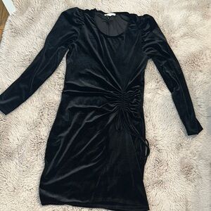 Elegant Black Velvet Dress